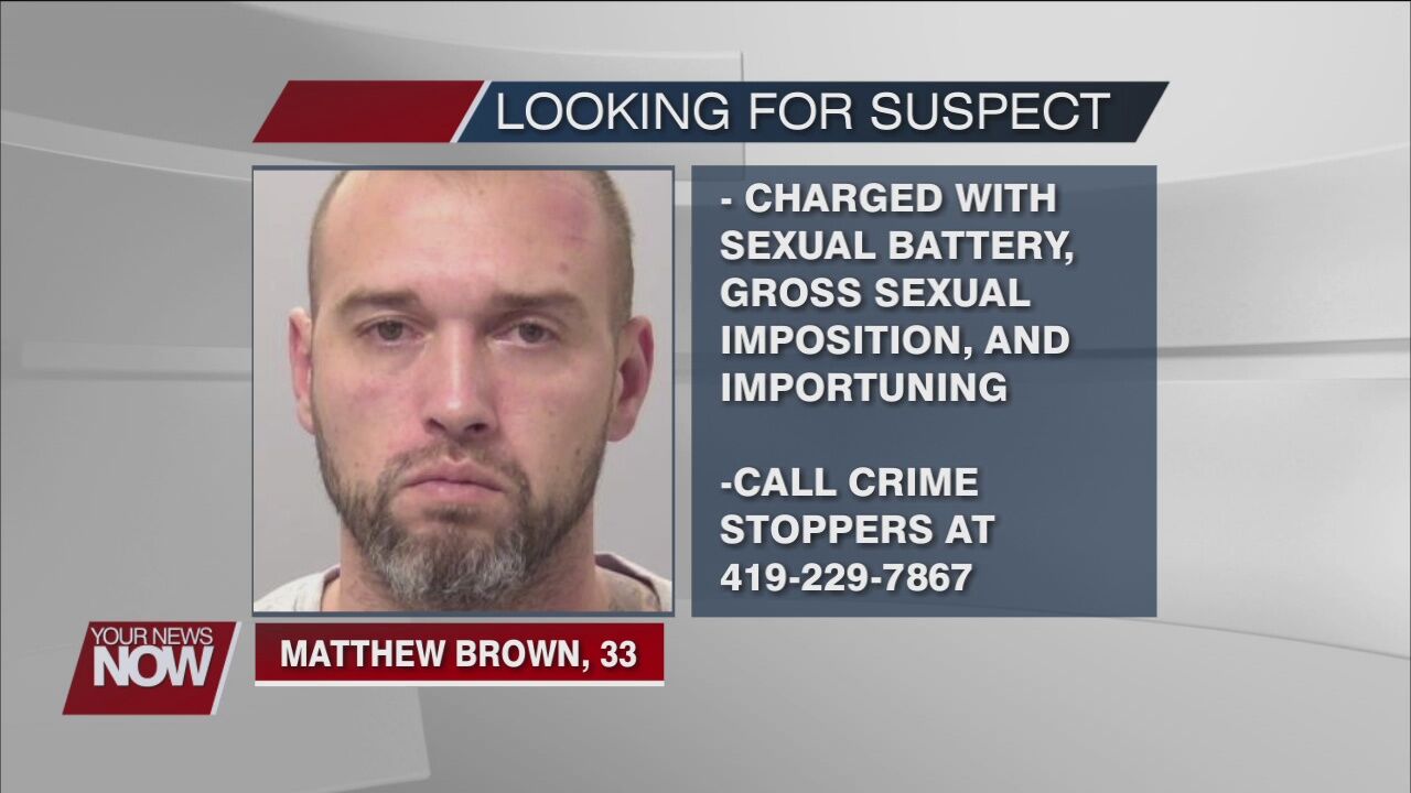 Law enforcement on the hunt for Matthew Brown